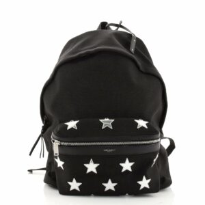 City Backpack Canvas with Applique Medium