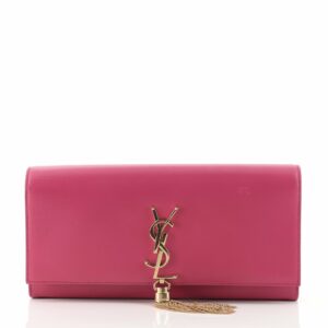 Classic Monogram Tassel Clutch Leather Long