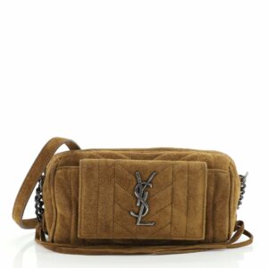Classic Monogram East West Rider Bag Matelasse Chevron Suede
