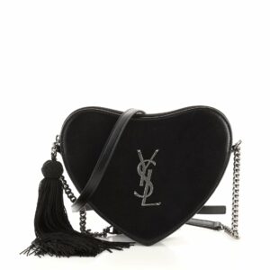 Love Heart Tassel Chain Bag Leather Small