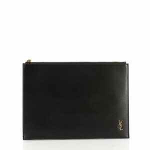 Zip Pouch Printed Leather Medium