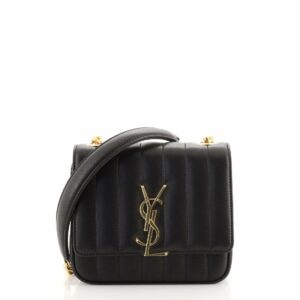Vicky Crossbody Bag Vertical Quilted Leather Small