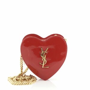 Love Heart Chain Bag Patent Mini