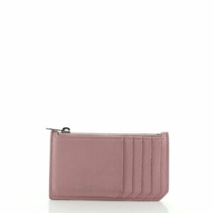 Fragment Zip Card Holder Leather