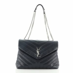 LouLou Shoulder Bag Matelasse Chevron Leather Medium