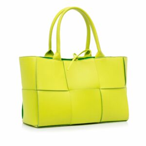 Green Bottega Veneta Maxi Intrecciato Small Arco Tote