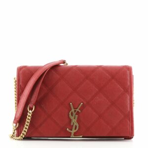 Becky Chain Wallet Quilted Leather