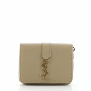 Line Zip Wallet Leather Compact