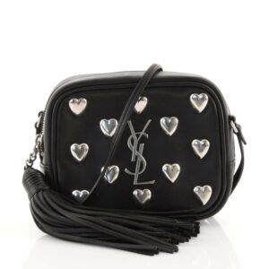 Classic Monogram Blogger Crossbody Bag Studded Leather Small
