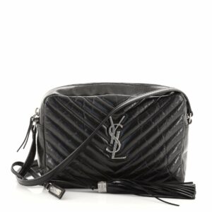 Lou Camera Bag Matelasse Chevron Leather Small