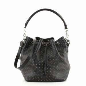 Emmanuelle Bucket Bag Studded Leather Medium