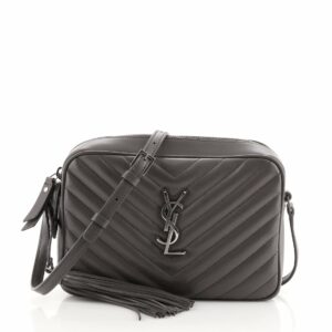 Lou Camera Bag Matelasse Chevron Leather Small