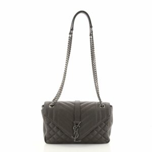 Classic Monogram Slouchy Envelope Satchel Mixed Matelasse Leather Medium