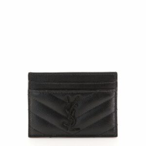 Classic Monogram Card Holder Matelasse Chevron Leather
