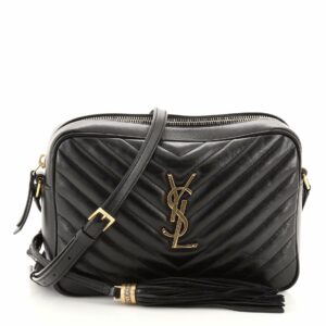 Lou Camera Bag Matelasse Chevron Leather Small