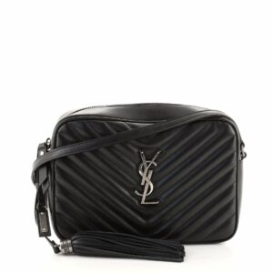 Lou Camera Bag Matelasse Chevron Leather Small