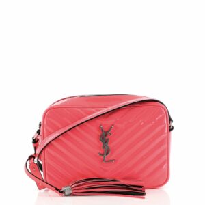 Lou Camera Bag Matelasse Chevron Patent Small