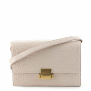Bellechasse Shoulder Bag Crocodile Embossed Leather Medium