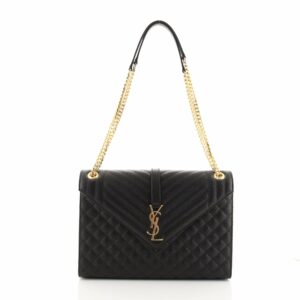 Classic Monogram Envelope Satchel Quilted Leather Large