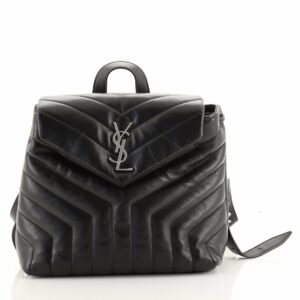LouLou Backpack Matelasse Chevron Leather Small
