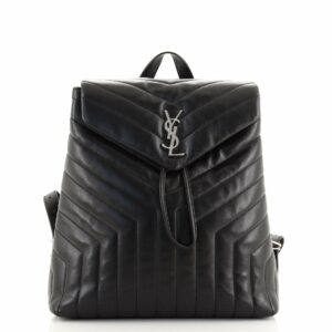 LouLou Backpack Matelasse Chevron Leather Medium