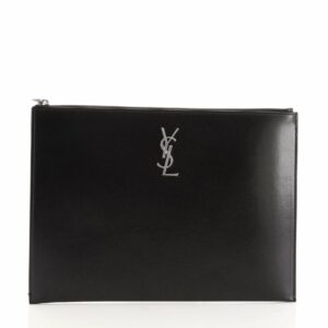 Classic Monogram Zip Pouch Leather Medium