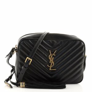 Lou Camera Bag Matelasse Chevron Leather Small