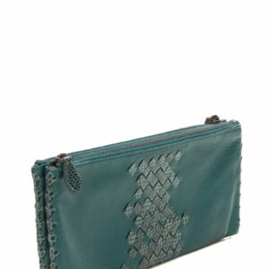 Bottega Veneta Turquoise Intrecciato Clutch