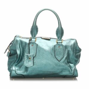 Burberry Metallic Leather Handbag (SHG-10866)