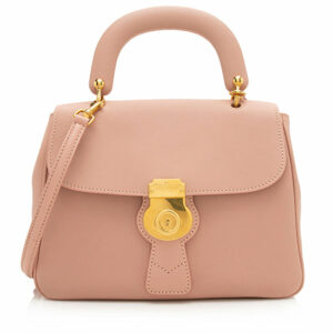 Burberry Trench Leather Medium DK88 Top Handle Bag - FINAL SALE (SHF-10523)