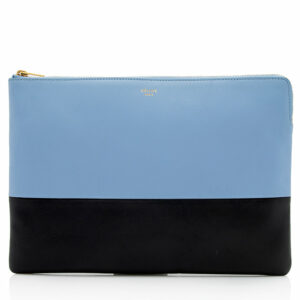 Celine Bi-color Lambskin Zip Pouch
