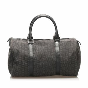 Celine C Macadam Canvas Boston Bag (SHG-11113)