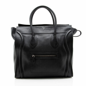 Celine Drummed Calfskin Medium Luggage Tote (SHF-14512)