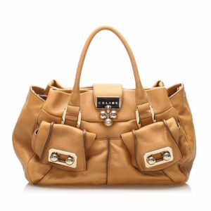 Celine Leather Satchel (SHG-12043)