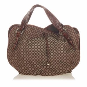 Celine Macadam Bittersweet Canvas Hobo Bag (SHG-19239)