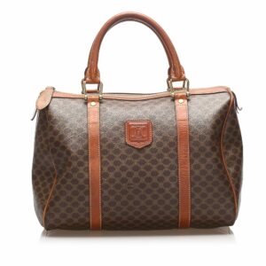 Celine Macadam Coated Canvas Boston Bag (SHG-14675)