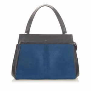 Celine Medium Edge Bicolor Leather Handbag (SHG-19437)