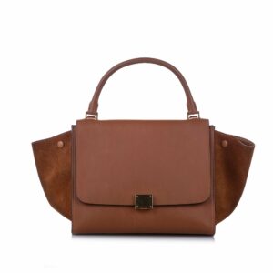 Celine Medium Trapeze Leather Satchel (SHG-11474)