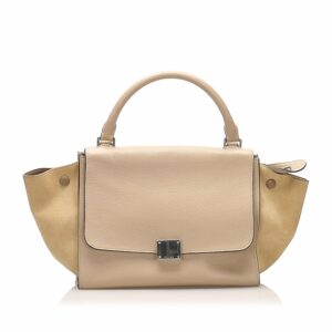 Celine Trapeze Leather Satchel (SHG-11295)