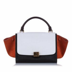 Celine Trapeze Leather Satchel (SHG-11411)