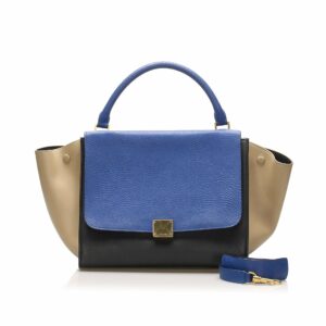 Celine Trapeze Leather Satchel (SHG-12258)