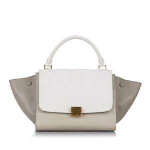 Celine Trapeze Leather Satchel (SHG-17017)