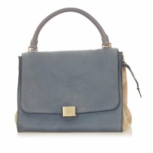 Celine Trapeze Tricolor Leather Handbag (SHG-19439)