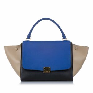 Celine Trapeze Tricolor Leather Satchel (SHG-16444)