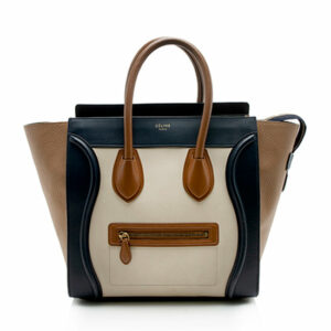 Celine Tricolor Calfskin Mini Luggage Tote - FINAL SALE (SHF-10862)