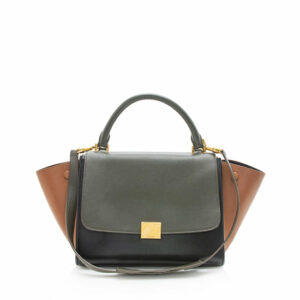 Celine Tricolor Calfskin Small Trapeze Bag