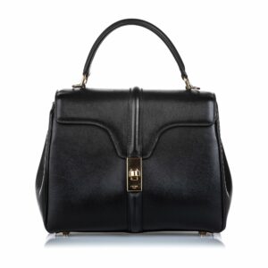new Celine Black Calf Leather Small 16 Bag Italy