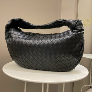 Bottega Veneta Jodie Shoulder Bag Black Leather