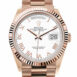  Day-Date 36 White Dial Fluted Bezel 18K Everose gold President Watch 128235