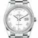  Day-Date 36 White Dial Diamond Bezel Platinum President Watch 128396TBR